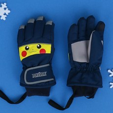 Pokemon 寶可夢 孩童比卡丘印花滑雪手套