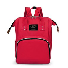 트렌디큐브 아기 출산 기저귀 백팩, 레드