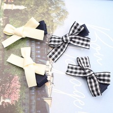 비단길 여아용 멜리리본 집게핀 2종 x 2p 세트