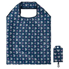 야무진 휴대용 플라워마켓 시장가방, 하트, 1개