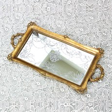 長腳黃金裝飾裝飾托盤復古 kkjj150, 混色