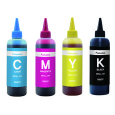 Fullcolors 全彩 三星 全型號相容補充墨水 250ml 4色, 1套, 黑色, 藍色, 黃色, 紅色