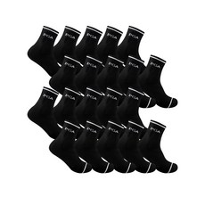 PGA 高爾夫緩衝中筒襪 20雙組 PGA-15, 黑色