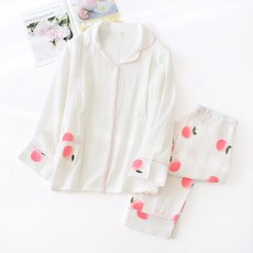 Ahope 粉彩色調蜜桃色孕婦睡衣上下套裝