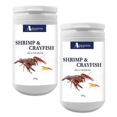 아쿠아테라 새우 앤 가재 전용사료, 180g, 2개