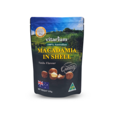 vitarium 澳洲帶殼夏威夷豆 香草口味, 230g, 1包