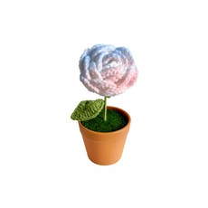 MJ 禮物用室內裝飾針織花盆, 玫瑰藍色