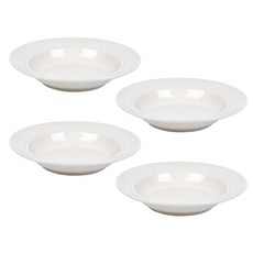 LaCeramique Le Palette 陶瓷義大利麵碗4件組, 1套, 伊莎貝爾白