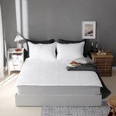 AINIX 純棉絎縫雙面床墊, 白色