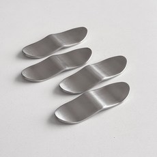 아카시아 소프트 글로우 스텐 모던수저 받침대, 4개