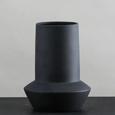 페이지127 모르 세라믹 화병 Type A, 차콜 블랙