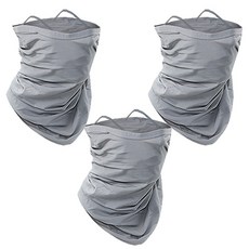 INCONTRO 防曬運動面罩, 灰色 細線款, 3件