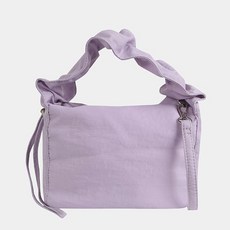 SHOOPEN 尼龍褶皺迷你包 HPABGD321M, 76 淺紫