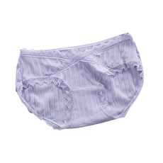 뿌뜨리아 로우웨이스트 예쁘고 부드러운 레이스 V컷 임산부 면 팬티