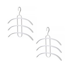 I Love Home 3層創意衣架, 白色, 2個