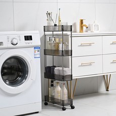 SOHEIM 移動式縫隙層架推車, 黑色