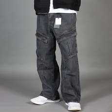 CONFIAR 男士大工裝口袋寬版牛仔褲 TC10206