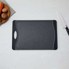 Modern House 防滑黑色大理石紋抗菌PP砧板, 單一顏色, 1個