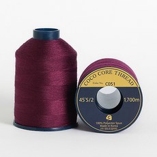 COTTONVILLE Coco Thread 優質縫紉線 45S/2 1700m, C051, 2入