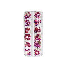 美甲滿鑽貼片12款組, 1個, 閃亮暹羅形