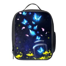 蝴蝶設計保溫保冷托特斜背兩用便當袋 13, 1個