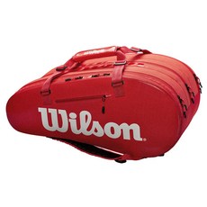 Wilson Super Tour 3 Comp 網球袋 WRZ840815, 紅色的, 1個
