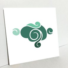 HTP 傳統紋樣磁磚 雲紋 青花白瓷 八角瓶 K1027 5465, 1個