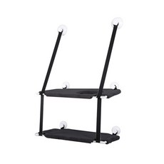 Block Mart貓咪基本吊床 2層, 黑色的