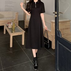 엘쏘 폴로 카라 반팔 드레스 A라인 원피스 빅사이즈 포함