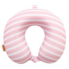 高品質涼感冰絲記憶棉護頸枕 頸枕, 粉紅色