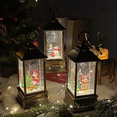 JINSIM DESIGN Amol 仿古金色小方燈八音盒, 02 AMOLAMP 雪人