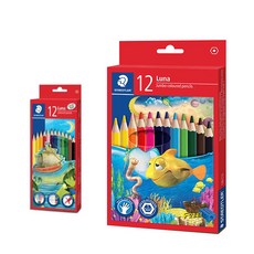 STAEDTLER Luna彩色鉛筆 M號+L號, 1套, 12 種顏色