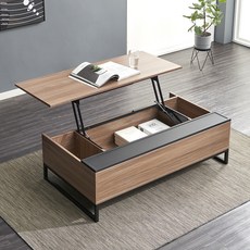 까사레브 테슬라 리프트 소파 테이블 방문설치, 월넛