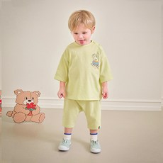 mollimelli 童款Hip Sweet Rabbit 7分袖衣褲套裝