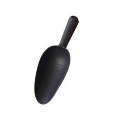 R&U 塑膠多肉圓形鏟 黑色, 1個