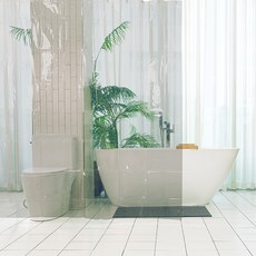 sosomoso 浴室浴簾, 灰色, 1套