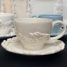 ELIOS My Flower 經典款茶杯組 B型 3513, 奶油色, 1套