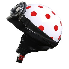 코모 하프페이스 헬멧 XT02, 02 레드라운드