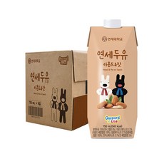 연세두유 아몬드 앤 잣 두유, 750ml, 9개
