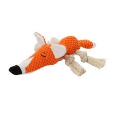 Y&B Puppy Tug Play 打結娃娃狐狸 34 x 23cm, 混色, 1個