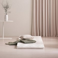 센느 천연 라텍스 토퍼 매트리스 + 방수속커버 + 겉커버 + 보관끈 세트, 화이트, 5cm