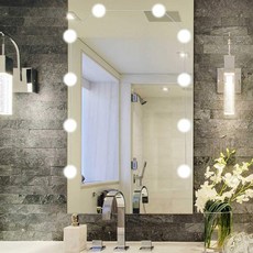 iYES 黏貼式化妝臺化妝間LED氣氛燈 10燈泡 IY-MR10, 白色, 1個