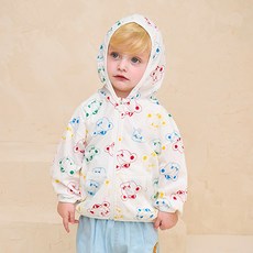 milkmile 兒童蠟筆熊涼爽網眼連帽外套