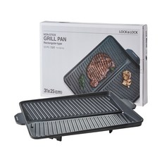락앤락 컴팩트 사각 고기구이팬 CCB002, 1개, 370 x 260 x 42 mm