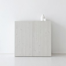 마켓비 미란스 2문 콘솔수납장 CAM7880, 화이트파인베니어