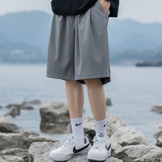 남성용 DM 사이드 슬릿 캐주얼 5부 팬츠