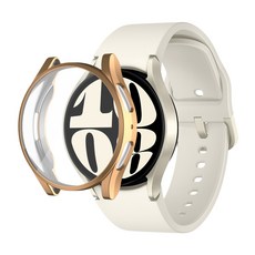 SPACE SHIELD Galaxy Watch 6 兼容全包覆保護殼 44mm, 玫瑰金