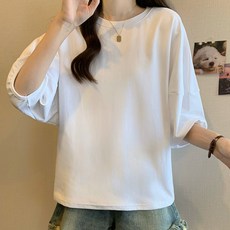 루나걸 여성용 스쿱 퍼프 티셔츠 L24SMT031315