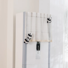 女神防風罩直立式冷氣擋風板布簾 + 熊貓3件組, B