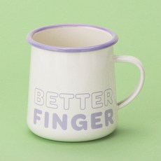 BetterFinger 琺瑯馬克杯 560ml, 1個, 白色